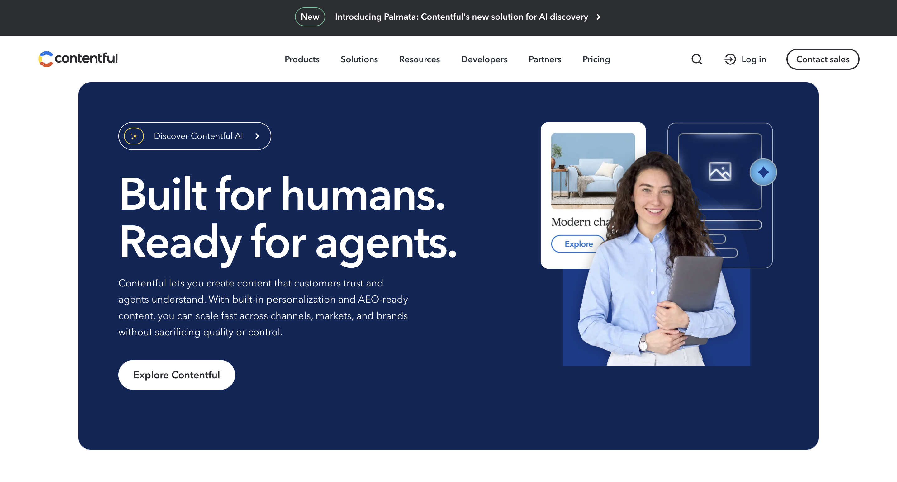 contentful homepage