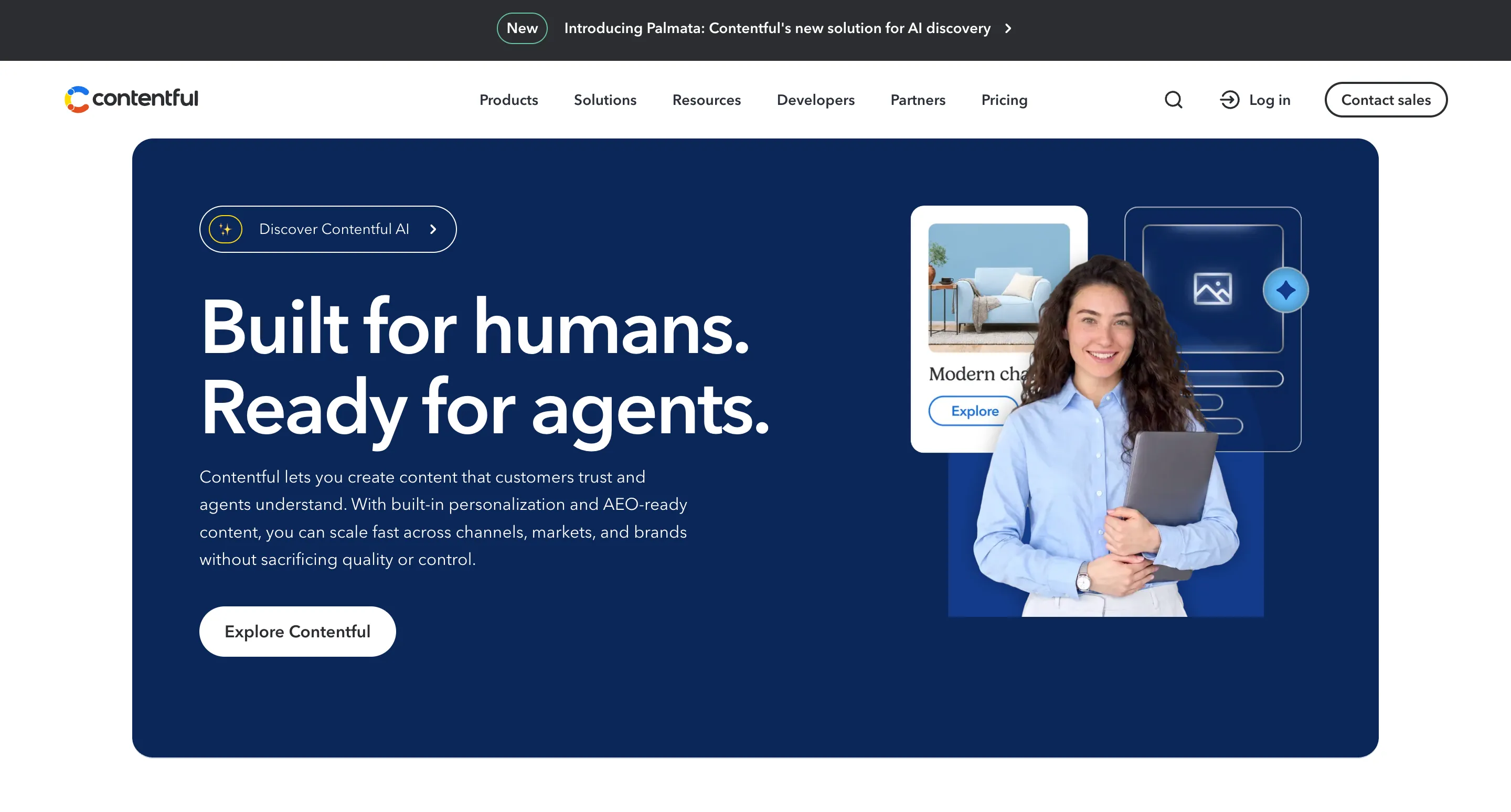contentful homepage