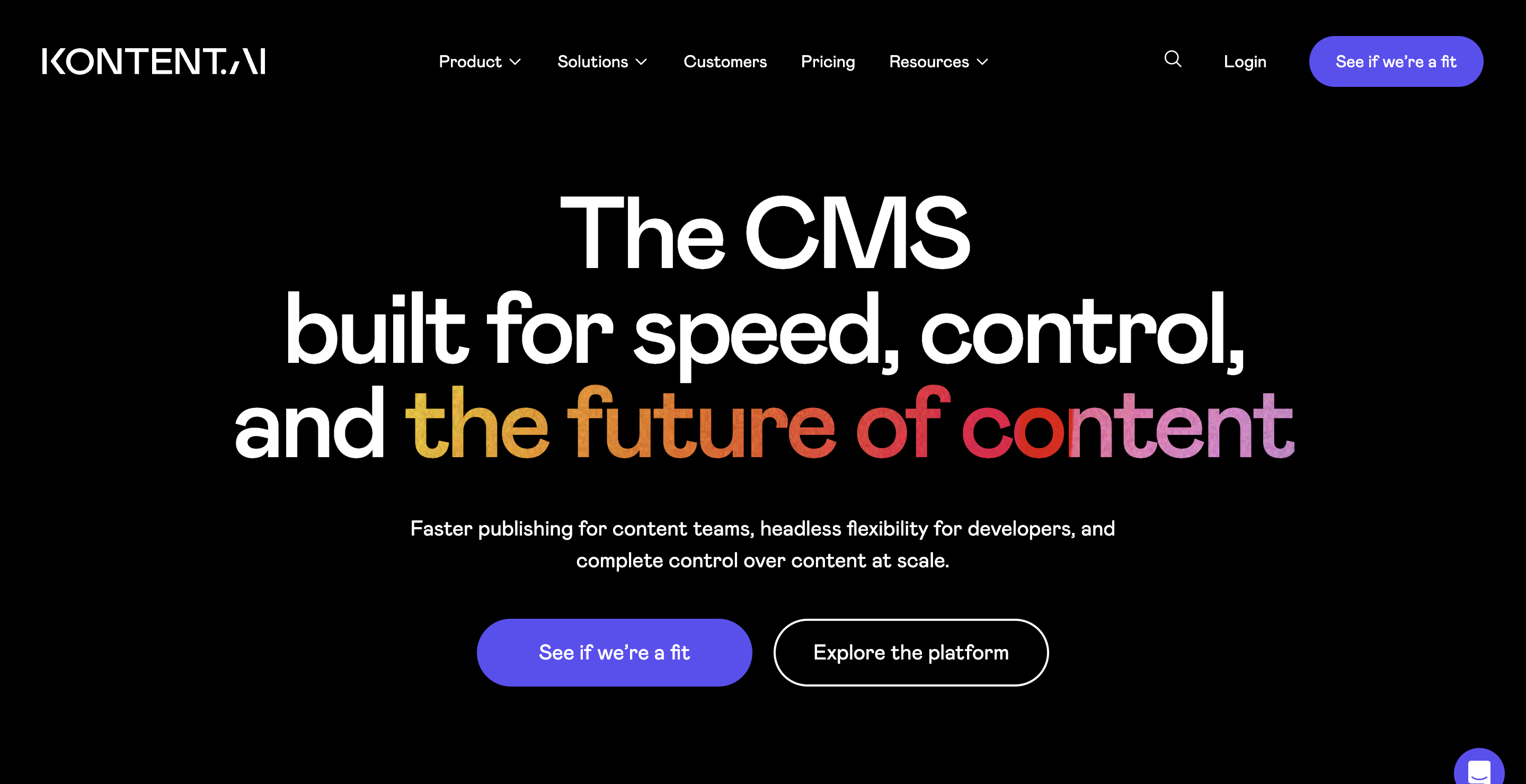 kontent.ai homepage