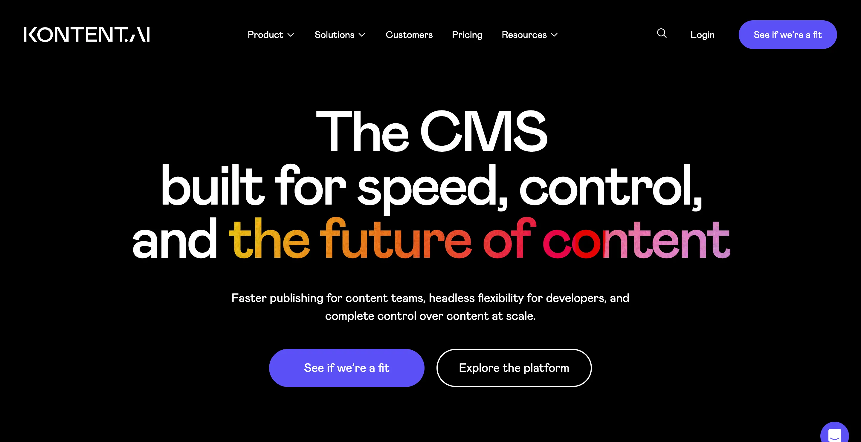 kontent.ai homepage