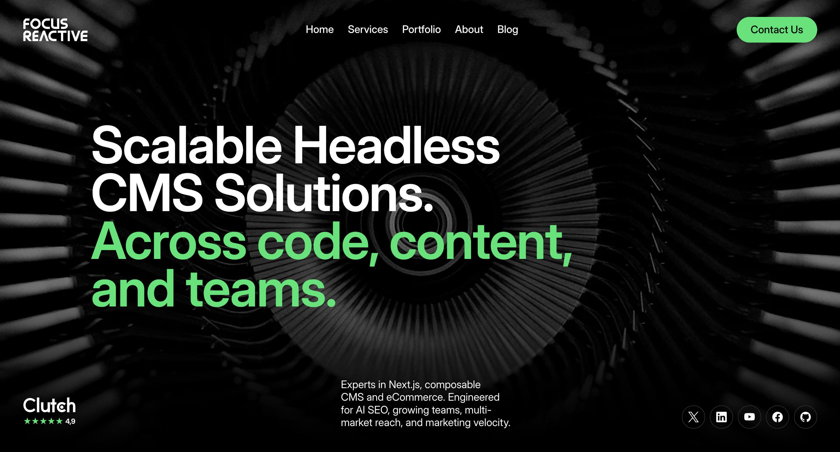 FocusReactive homepage