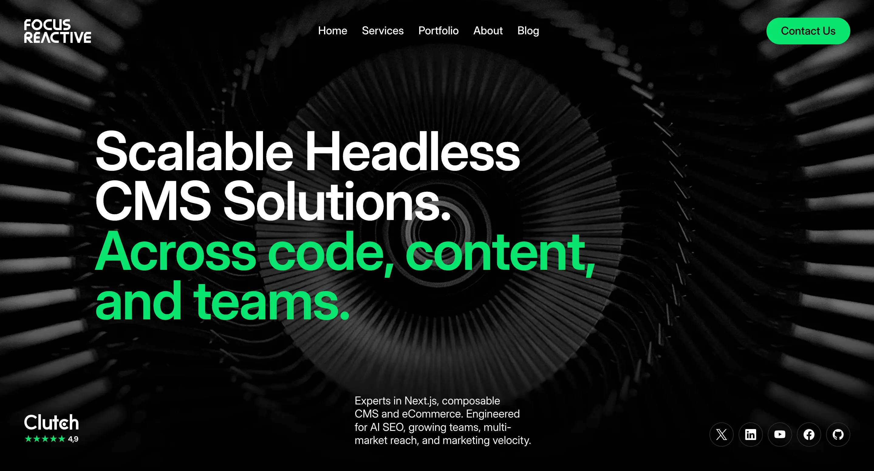 FocusReactive homepage