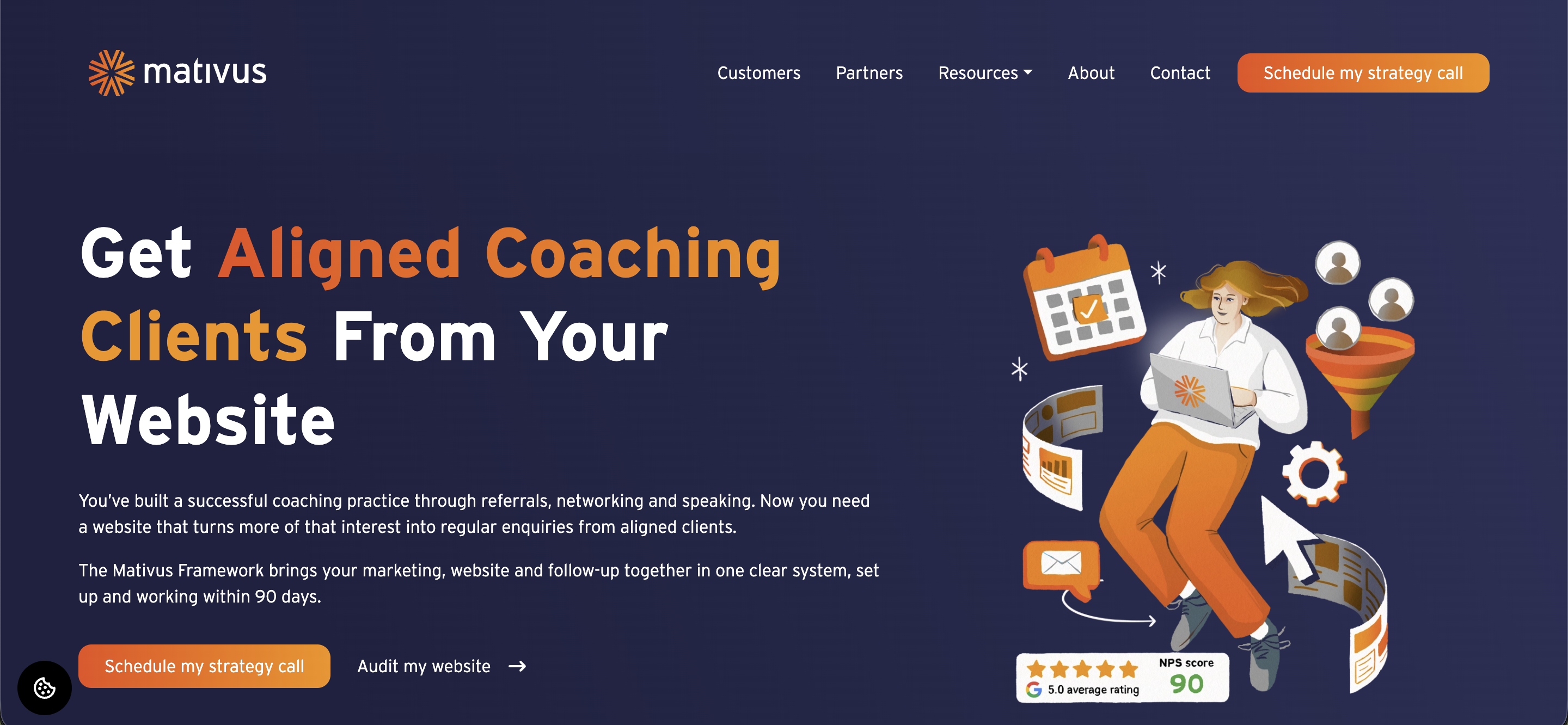 Mativus homepage