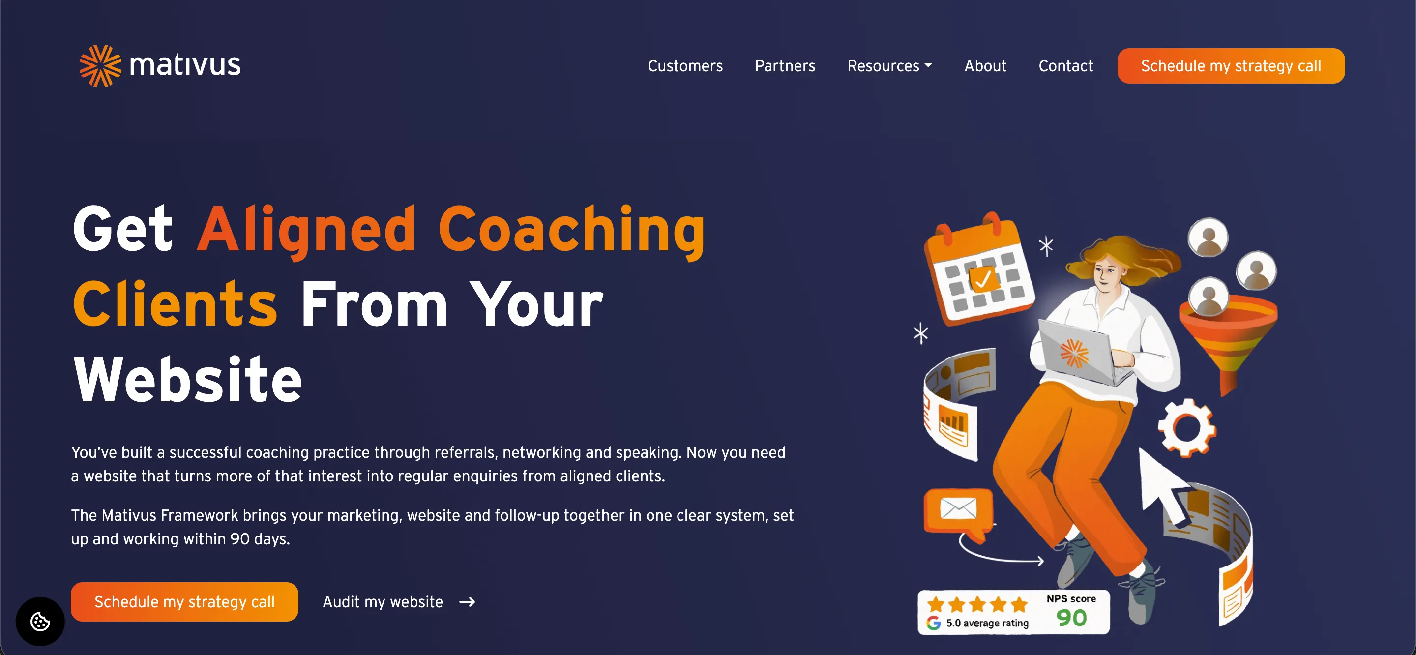 Mativus homepage