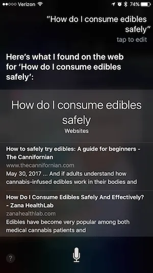 Dispensary Voice Search Optimization screenshot question