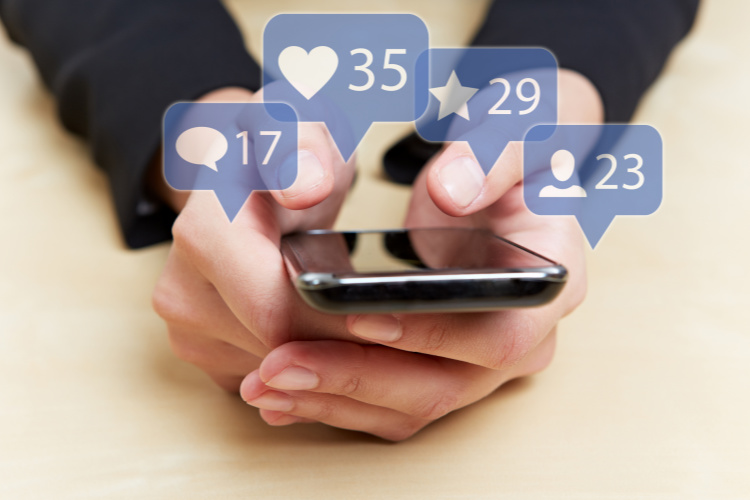 call to action sharing engagement on phone
