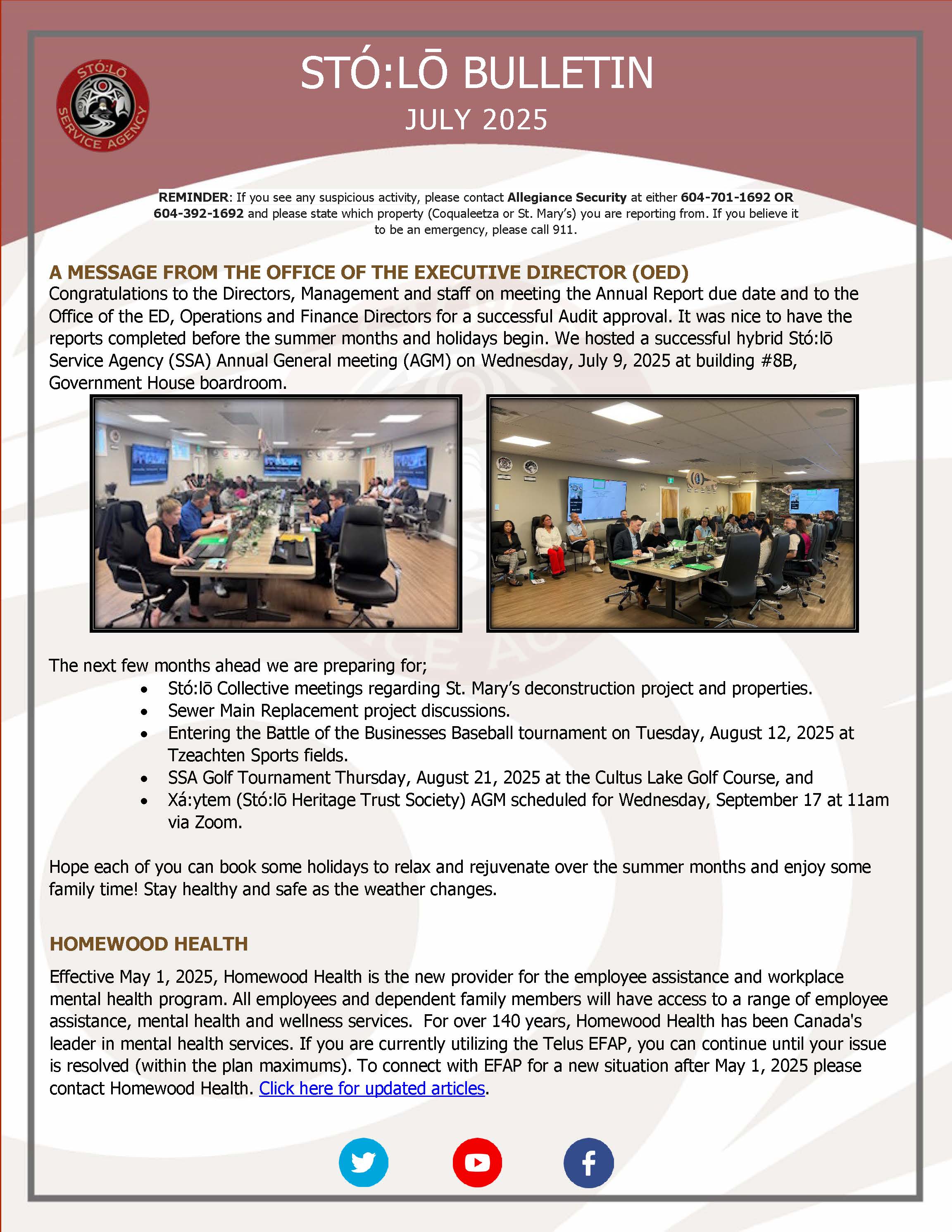 JULY BULLETIN 