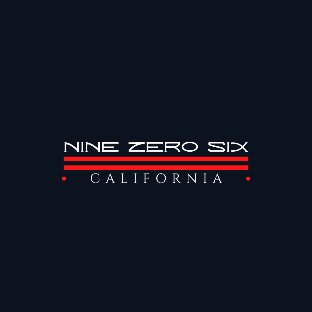 nine zero six California double red bar logo 