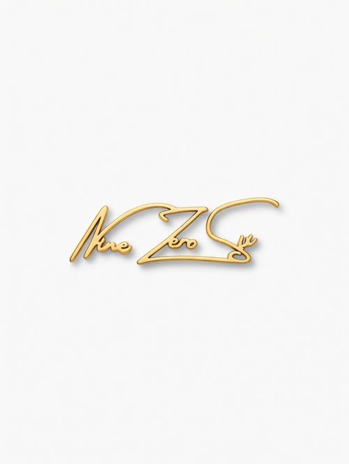 NineZeroSix Script Pin - 14K Yellow Gold Plated - Drop 001