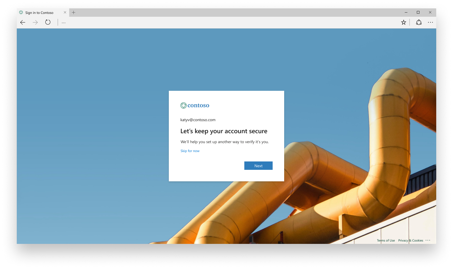 user settings