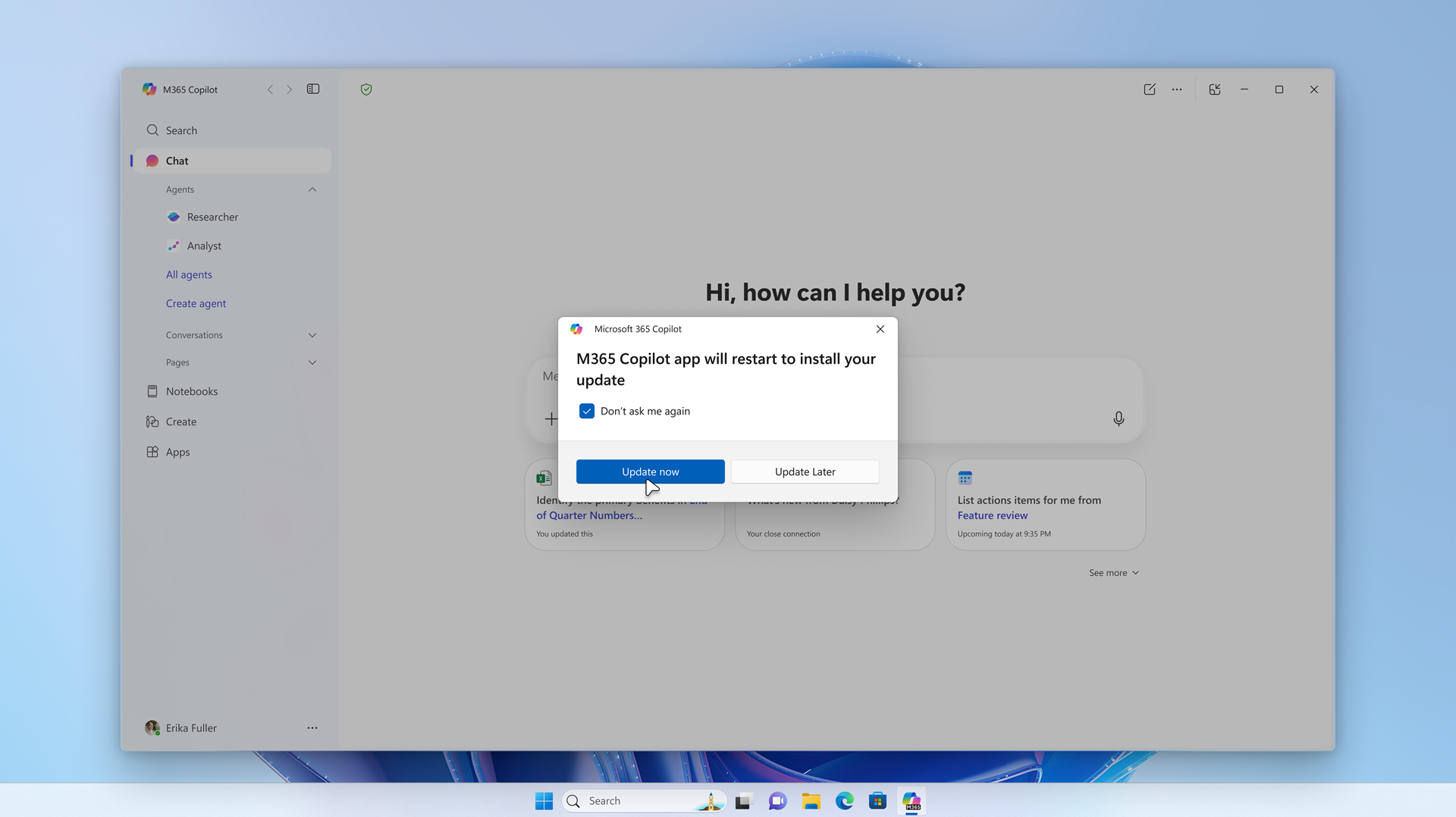 Benutzereinstellungen