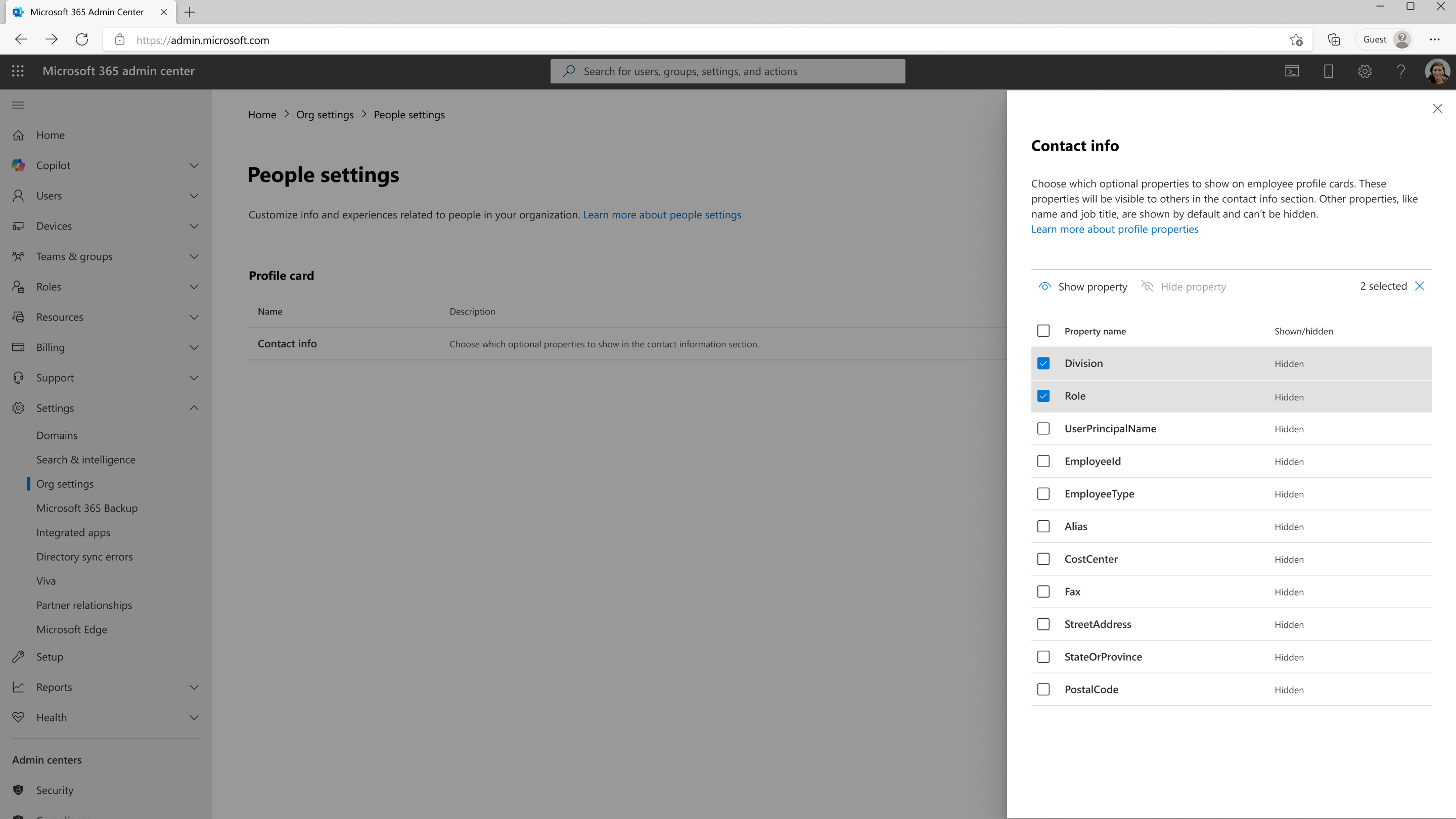 Benutzereinstellungen