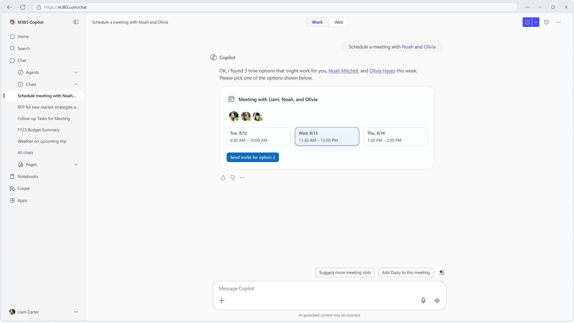 user settings
