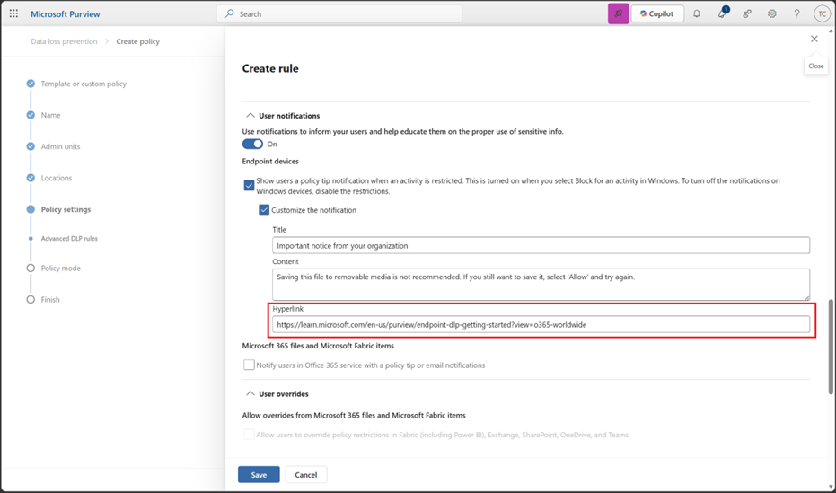 Benutzereinstellungen