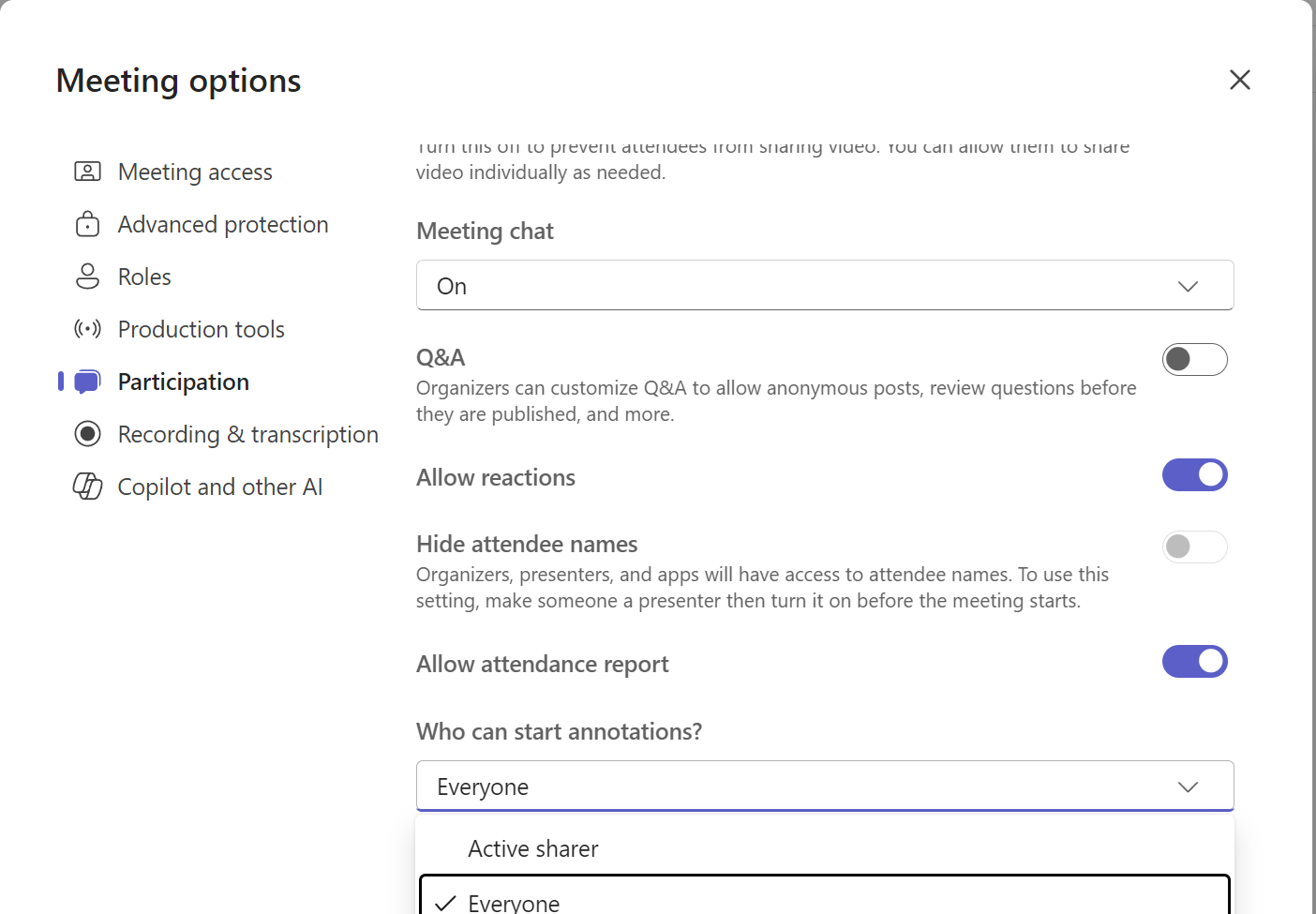 user controls