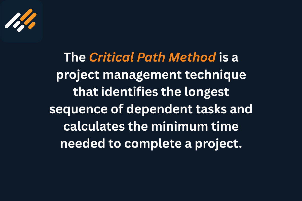A definition of critical path method. 