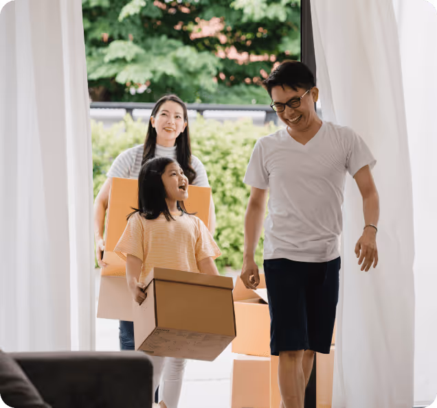 Family moving in
