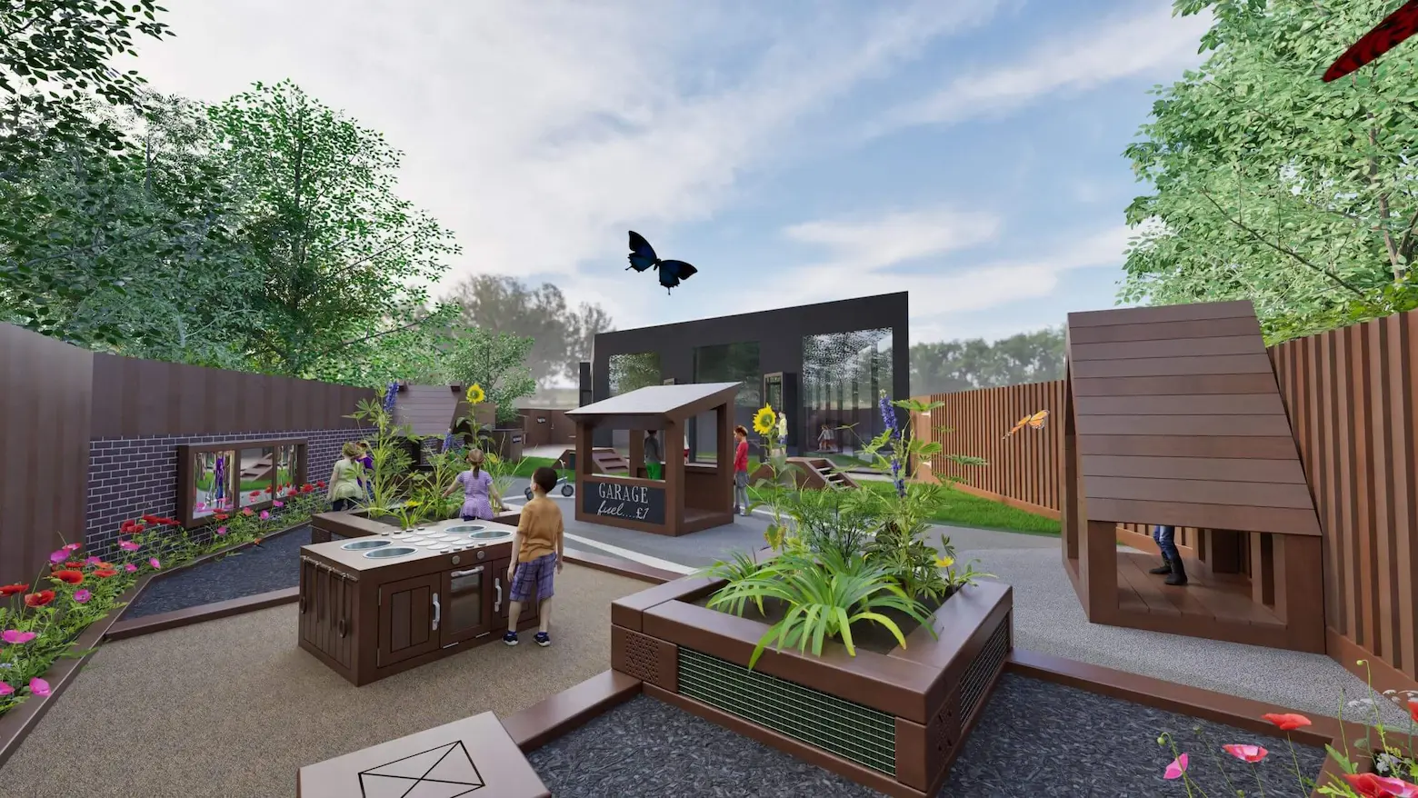 Children Playing in playground