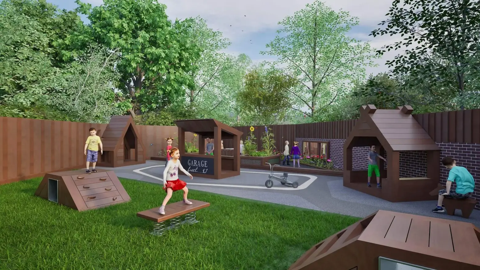 Children playing in the park