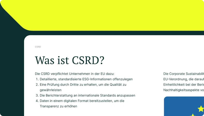 CSRD + ESRS: Startklar für den Nachhaltigkeits-bericht