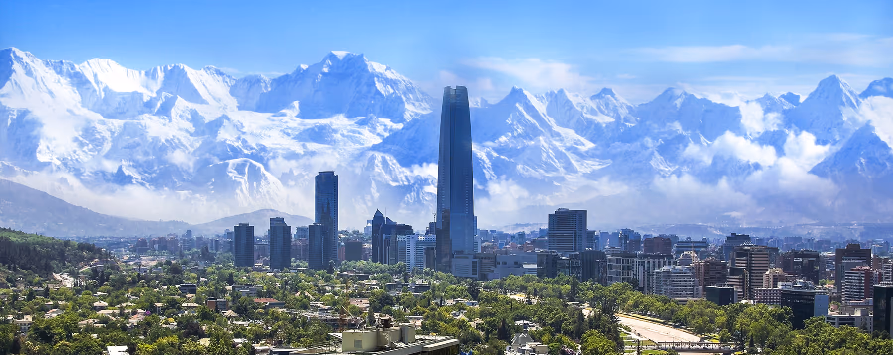 Santiago cityscape, Chile