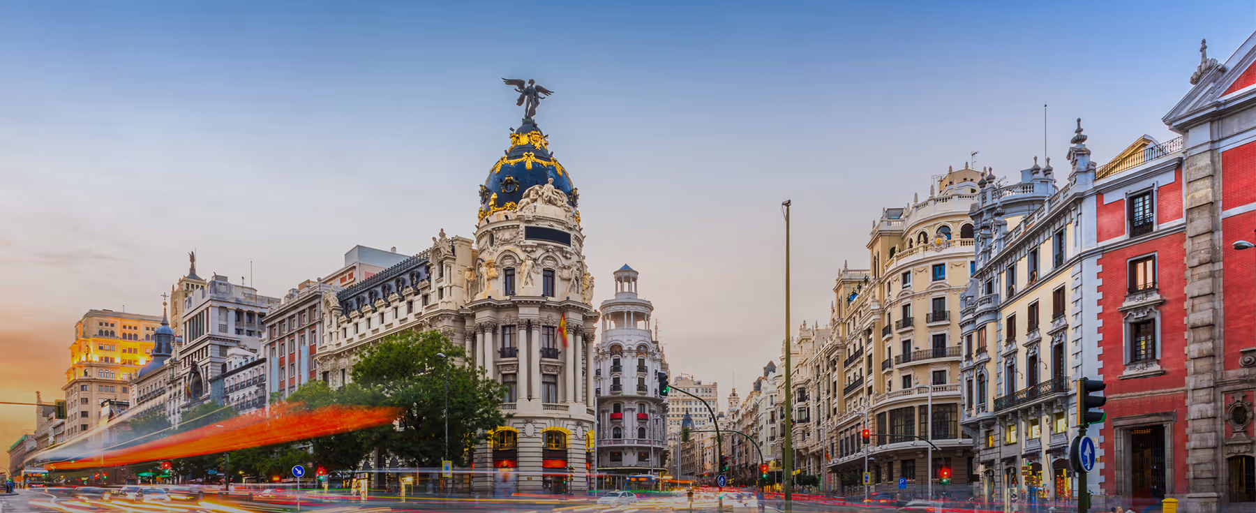 Madrid cityscape, Spain