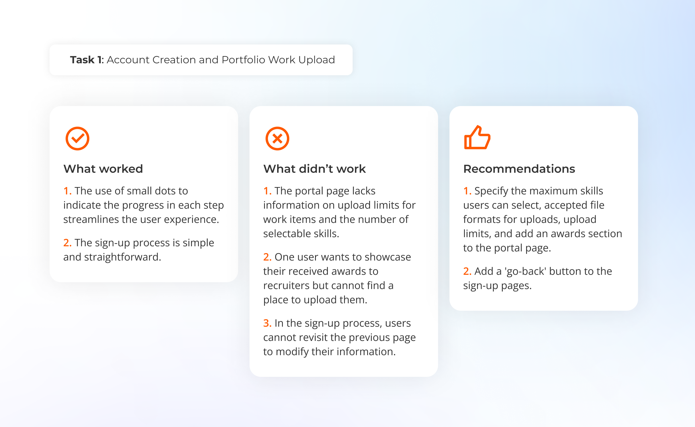 Task 1 User testing report for Humber Current Website