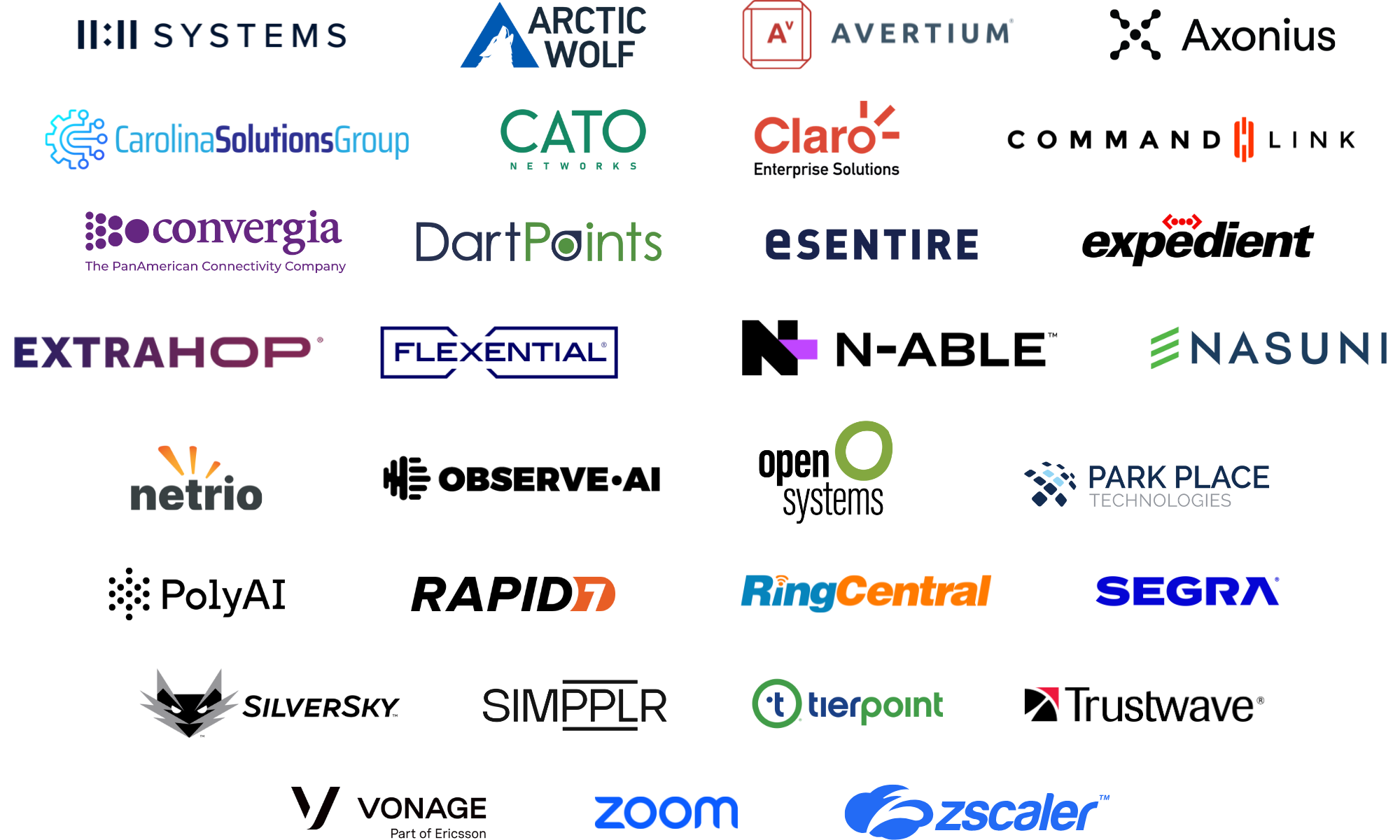 A list of all the 2025 Tech Summit sponsors