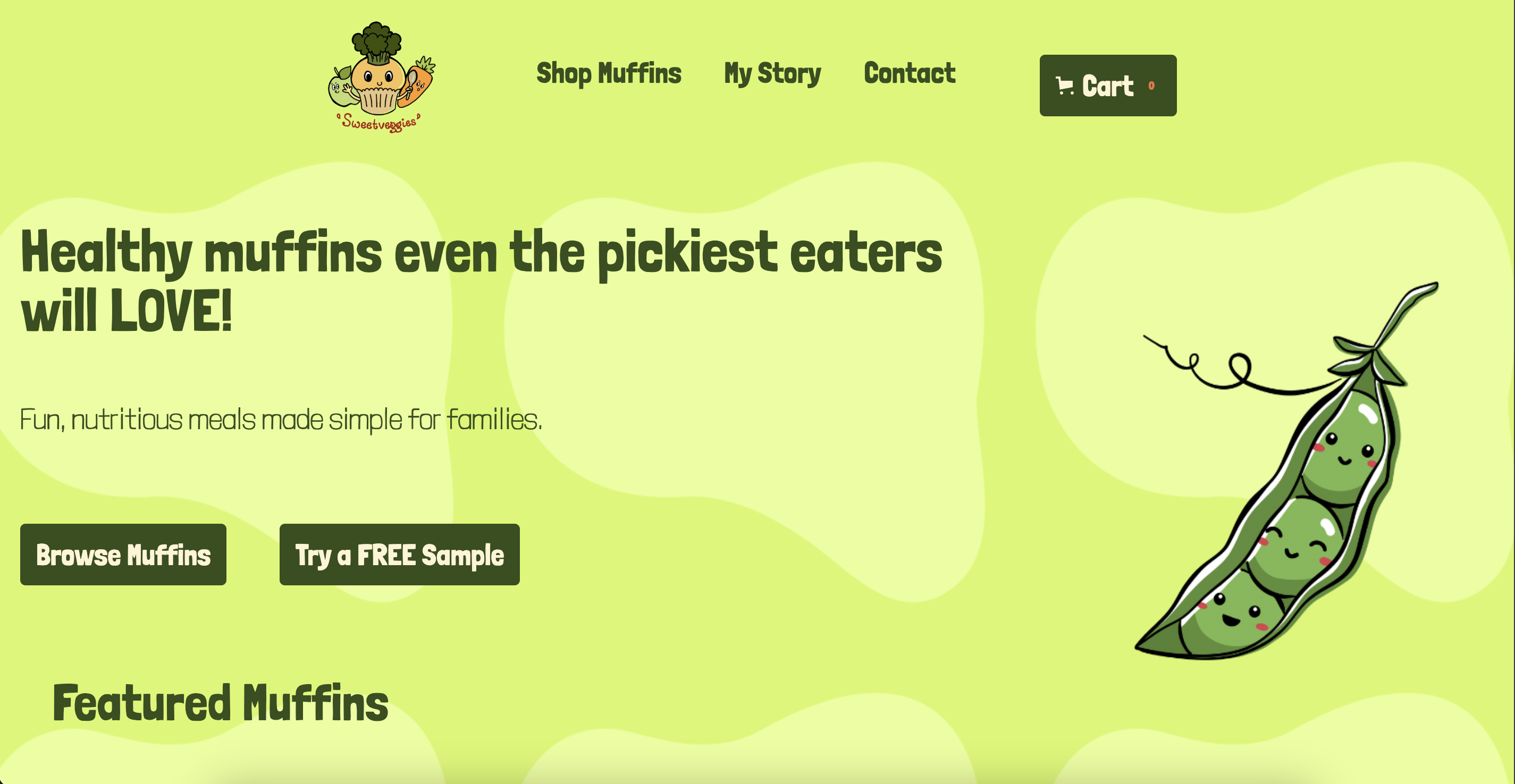 Sweet Veggies Web Design Work Sasta Studios