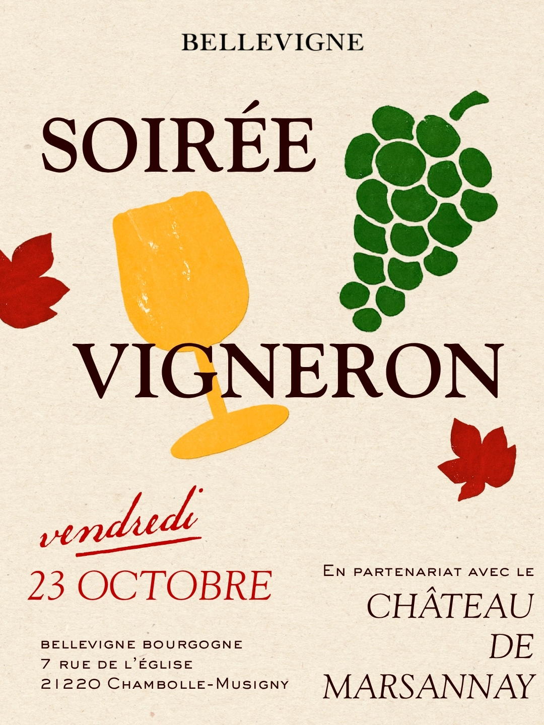 Diner vigneron en bourgogne