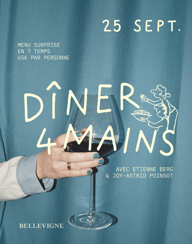 Dîner à 4 mains Chez Camille Joy-Astrid Poinsot x Bellevigne Bourgogne