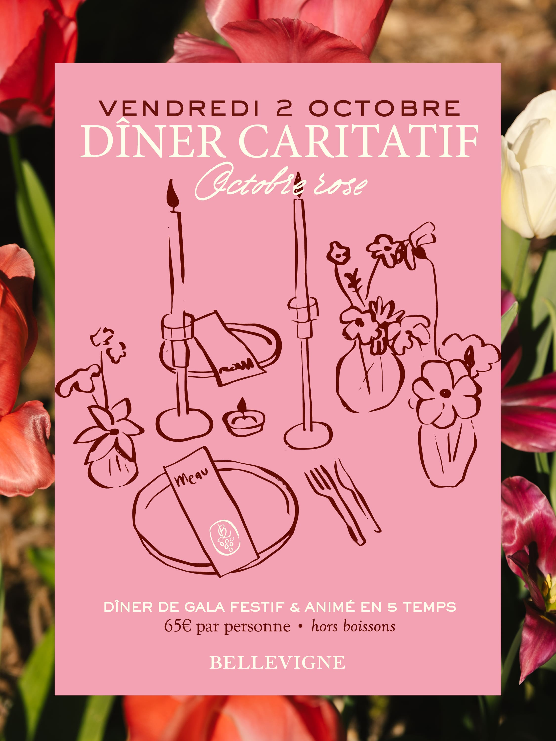 Diner Caritatif Octobre Rose x Bellevigne Bourgogne