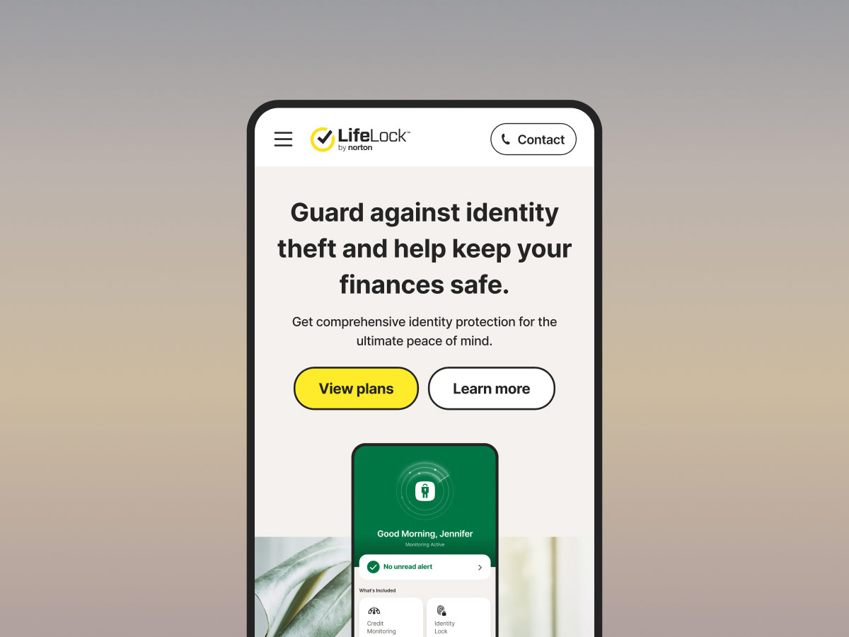 LifeLock design sprint that overhauls mobile responsive experience and enhance customers' shopping journey.