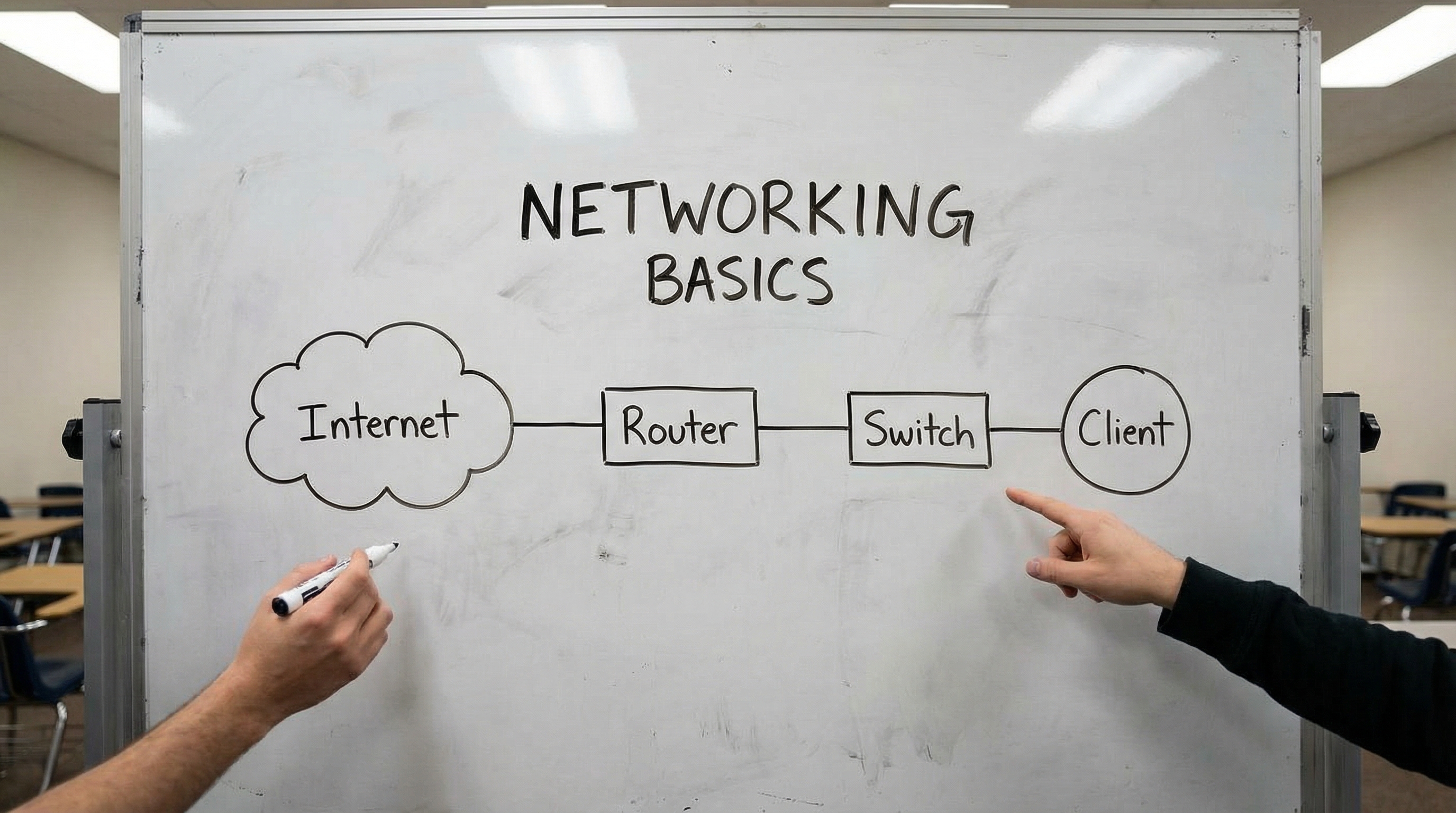 network-topology-basics-diagram-on-whiteboard