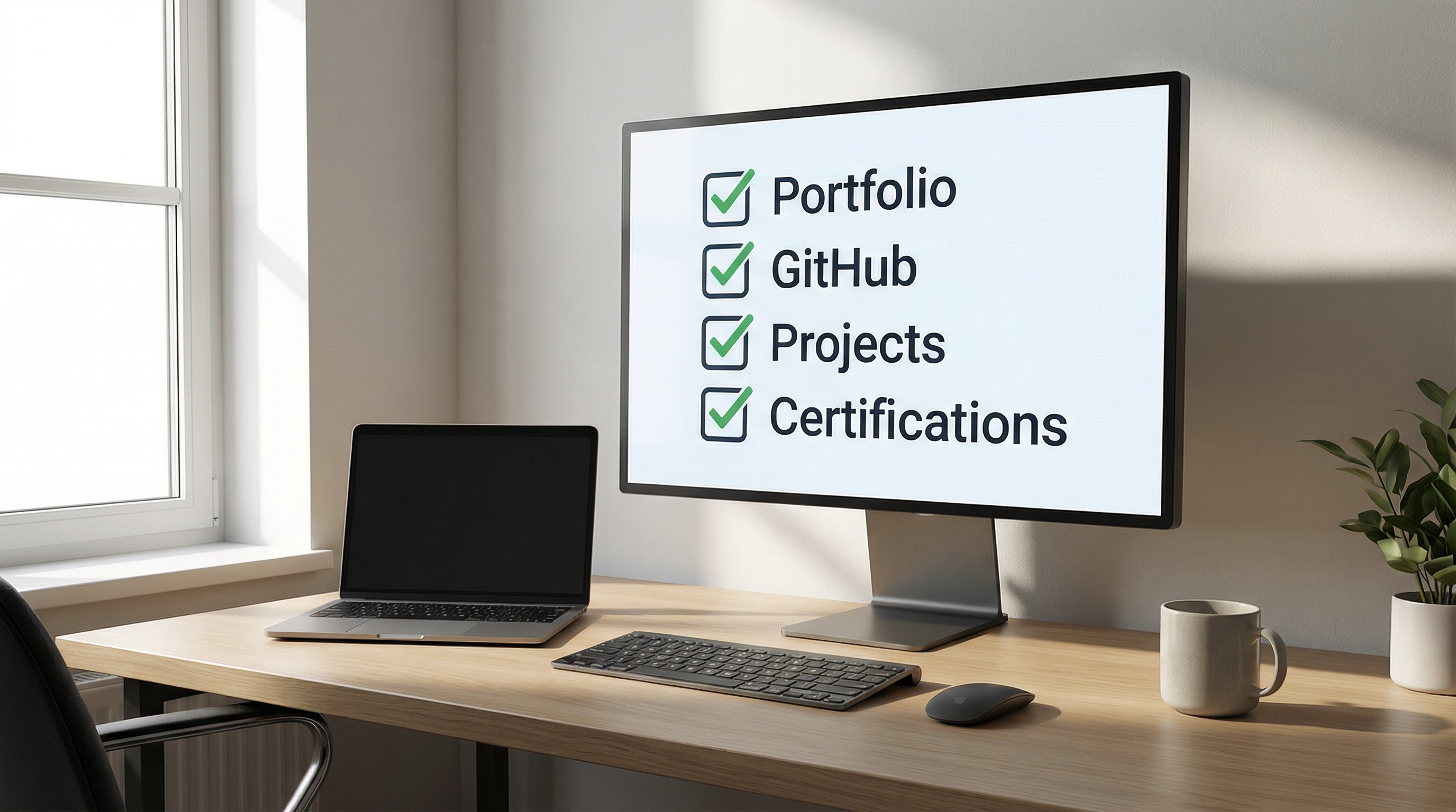 digital-checklist-portfolio-certifications-projects-home-workspace