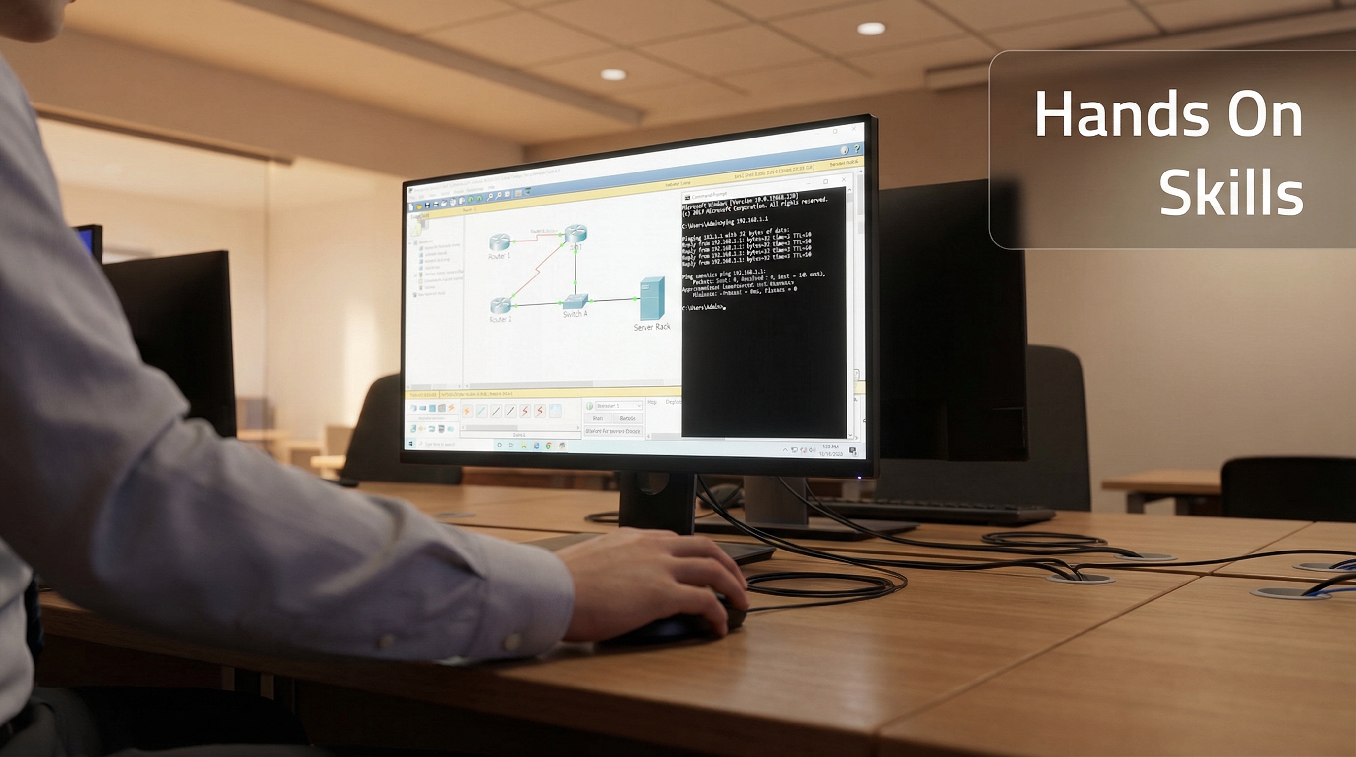virtual-network-lab-with-hand-on-mouse
