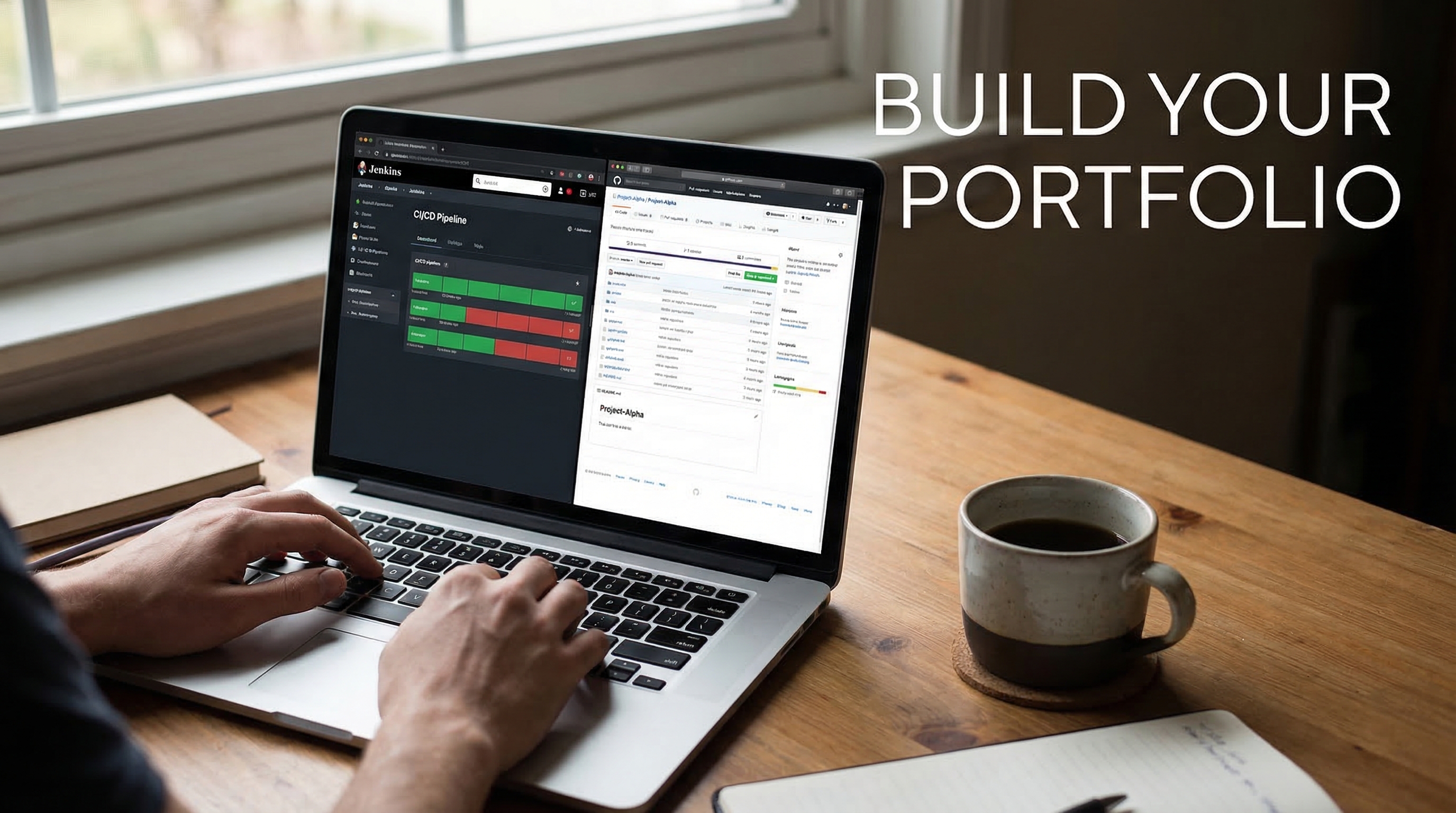 hands-working-on-cicd-pipeline-and-github-project