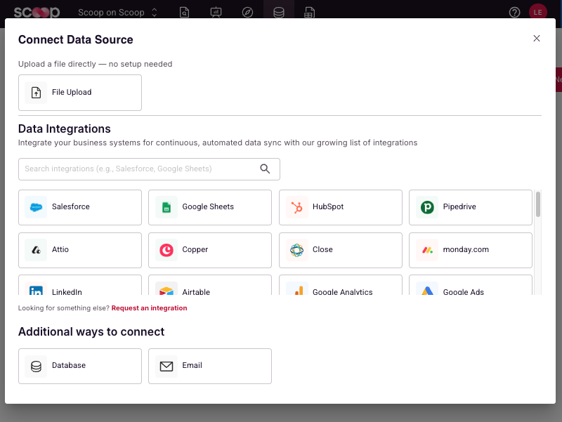 Data Source Connectivity