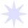 Light purple symmetrical star-shaped snowflake with eight points on a white background.