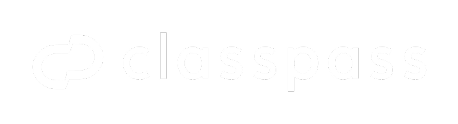 Classpass logo with a stylized chain link symbol followed by the text 'classpass' in lowercase.