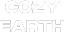 White text reading COZY EARTH on a black background.