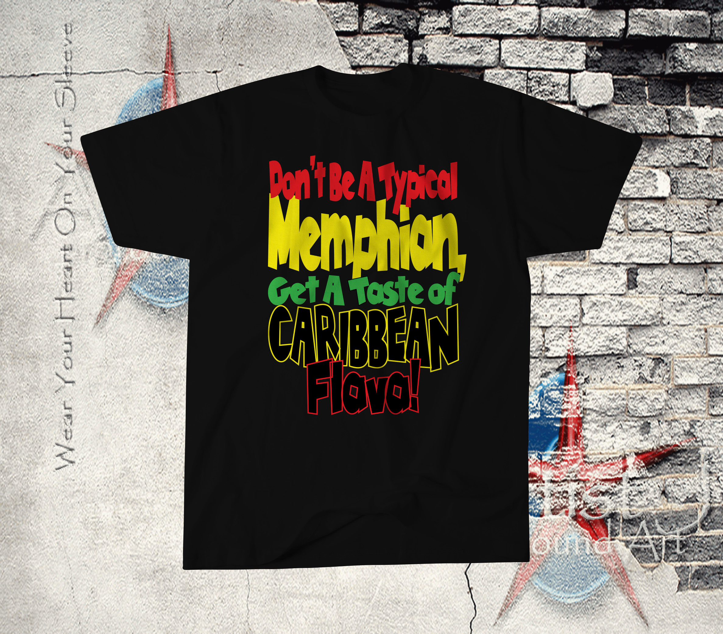 Don't Be A Typical Memphian, Get A Taste of Caribbean Flava T-shirt
