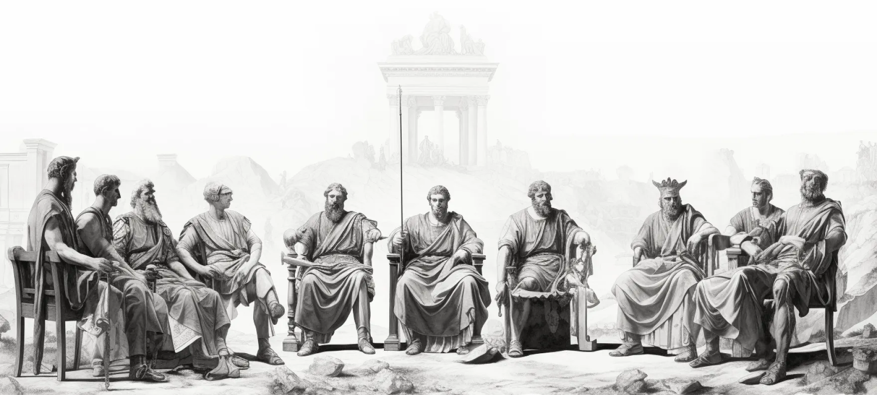 Man sitting in circle