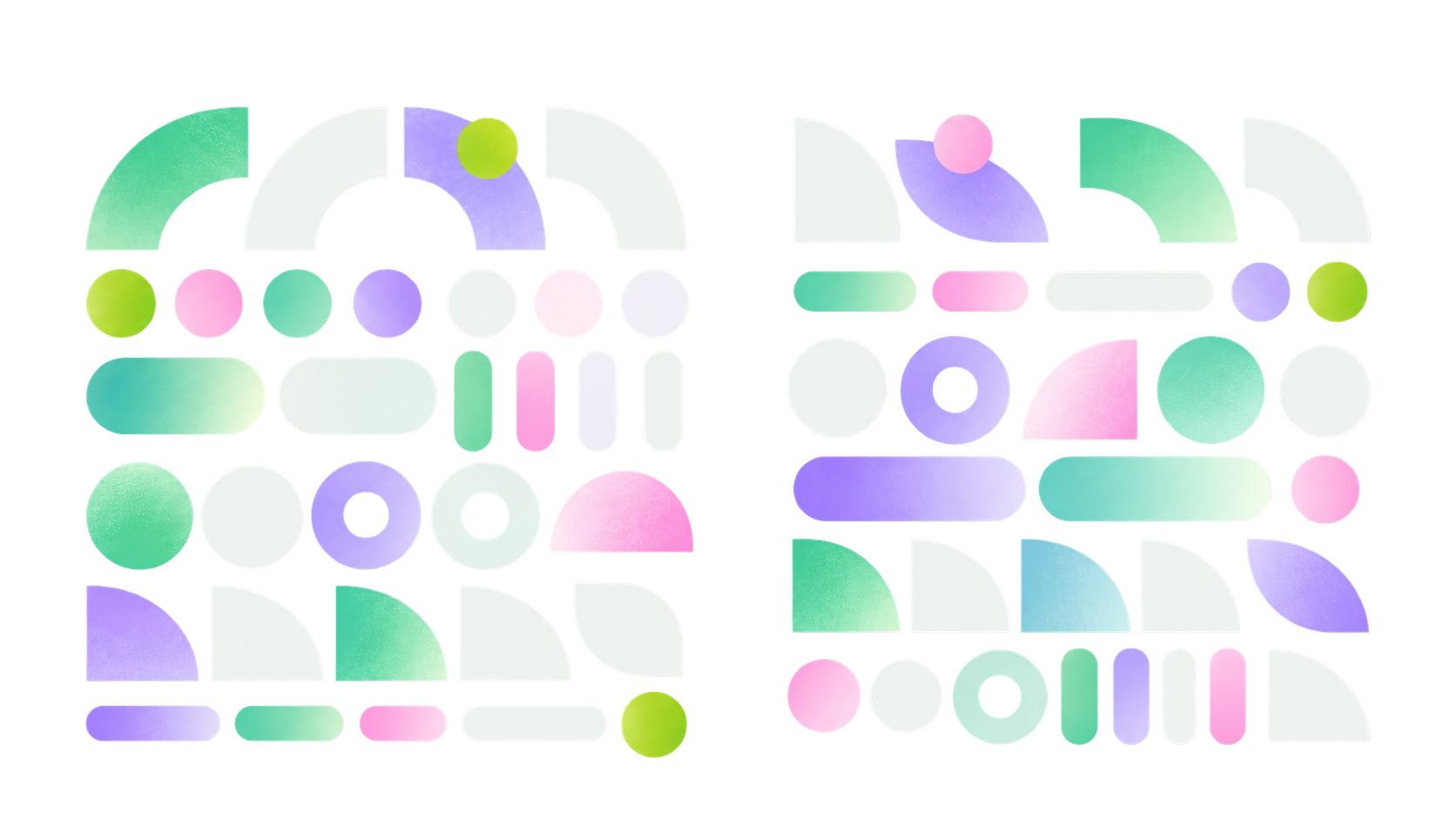 Abstract geometric illustration of index construction