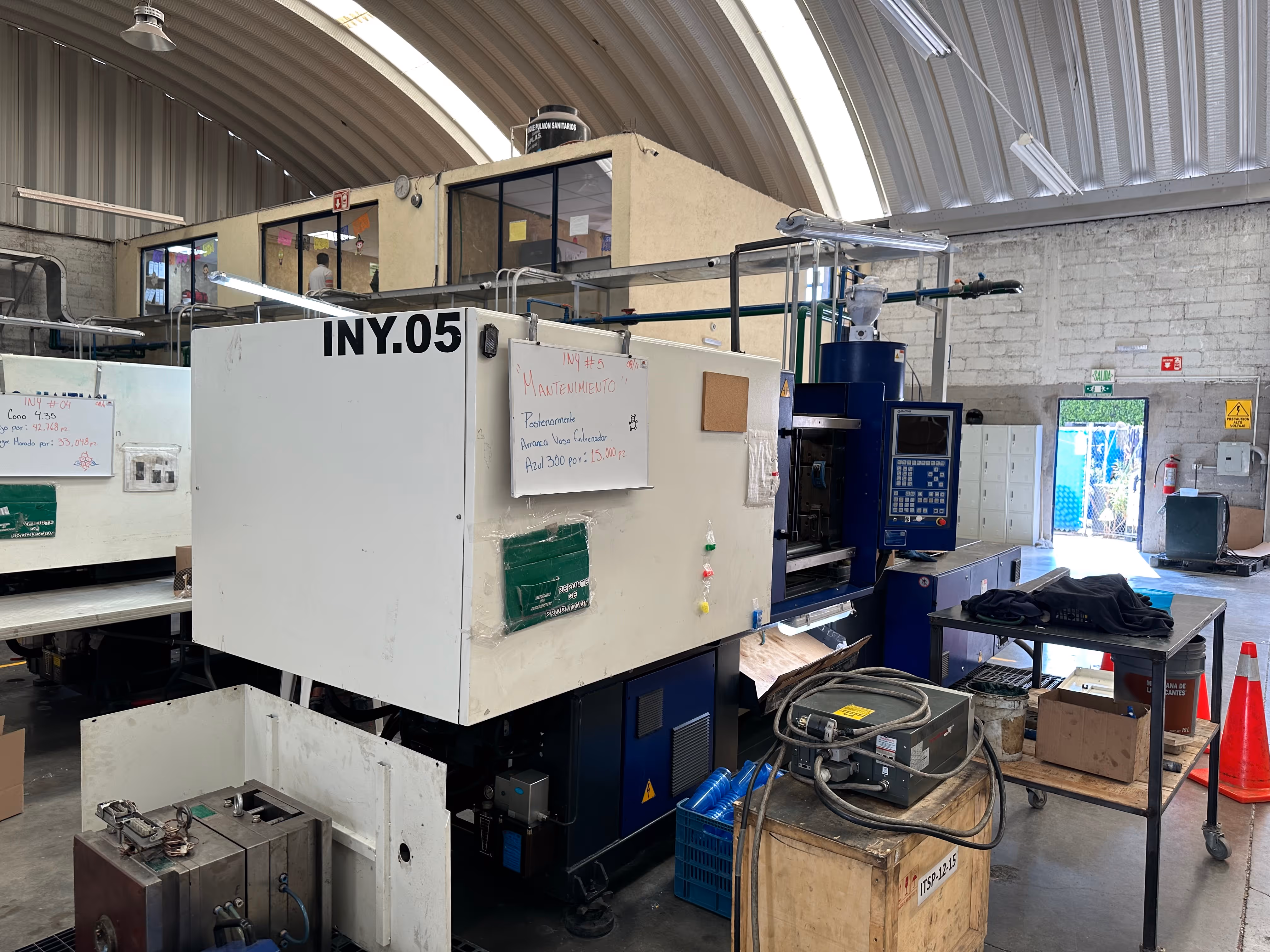 A machine on the Sharp Plastics production floor