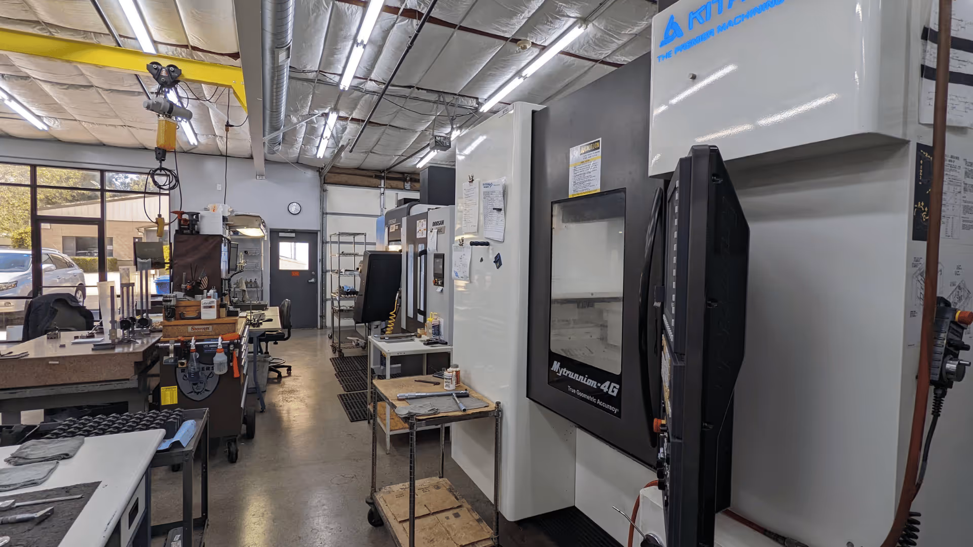 A machine on the shop floor of True Precision Machining