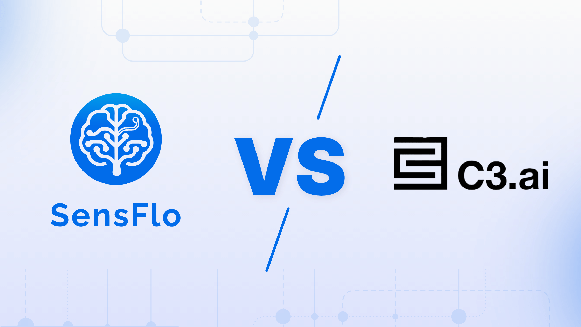 Graphic of SensFlo vs C3.ai