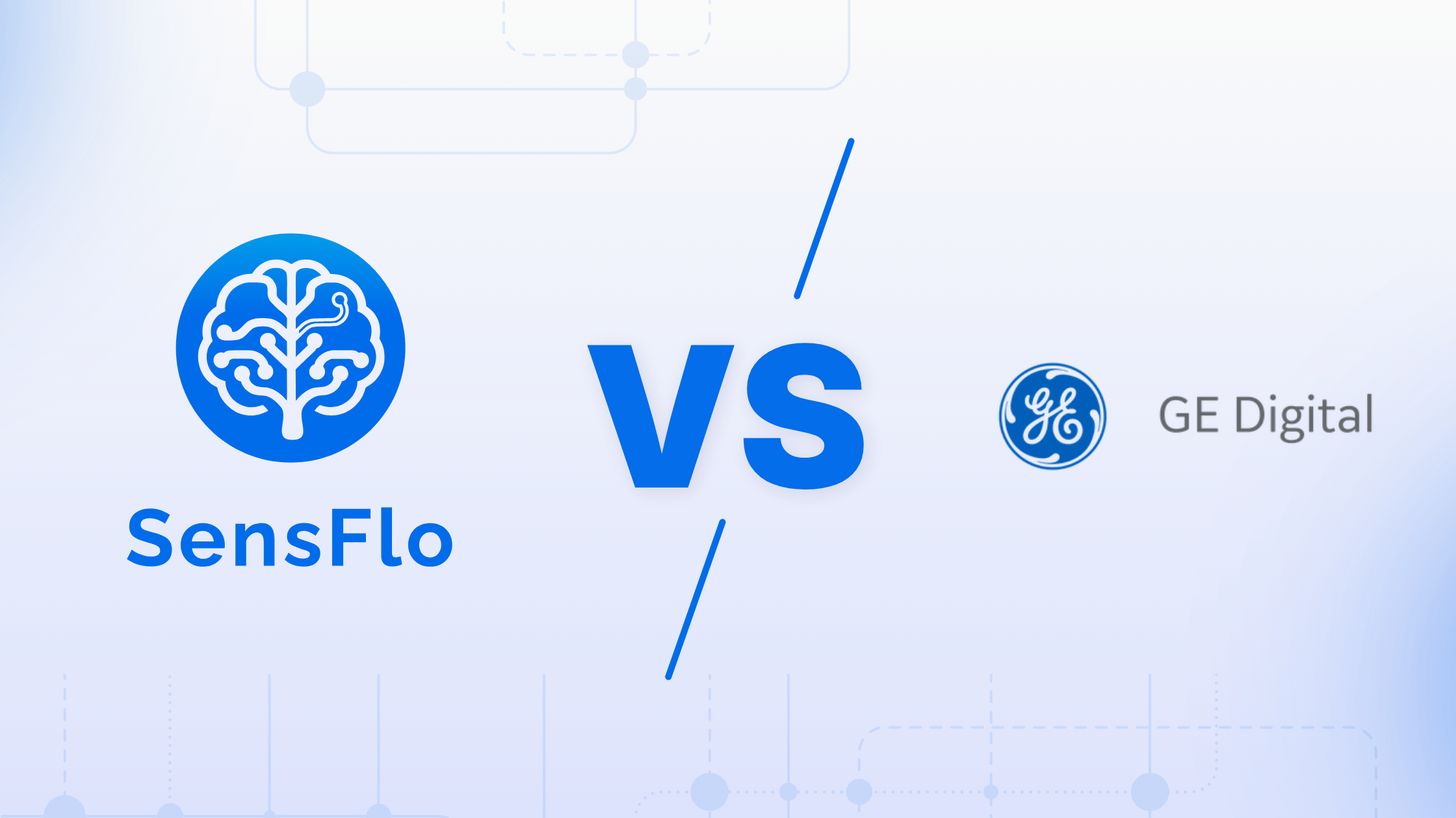Cover graphic of SensFlo vs GE Digital