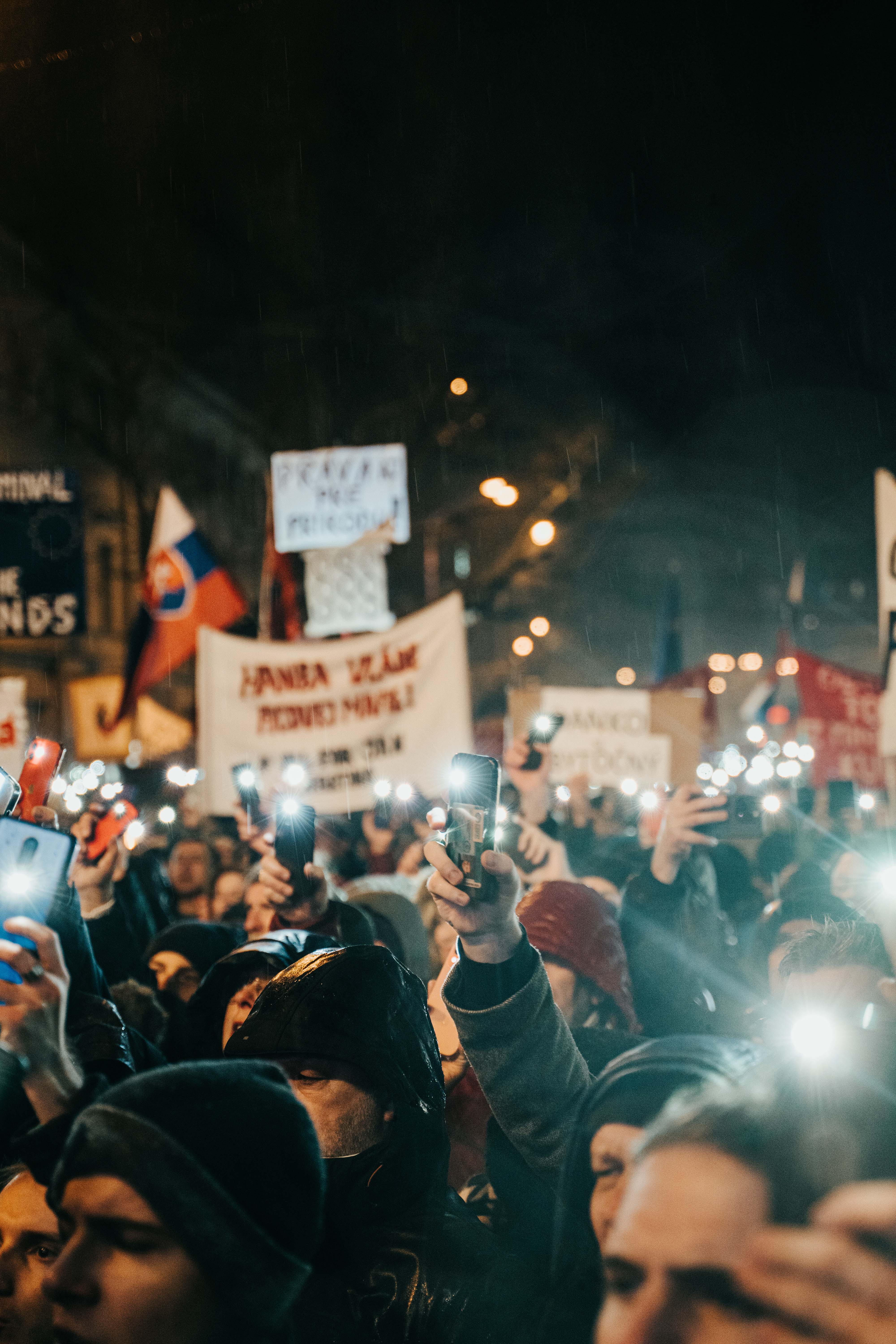 Protest proti rušeniu ÚŠP