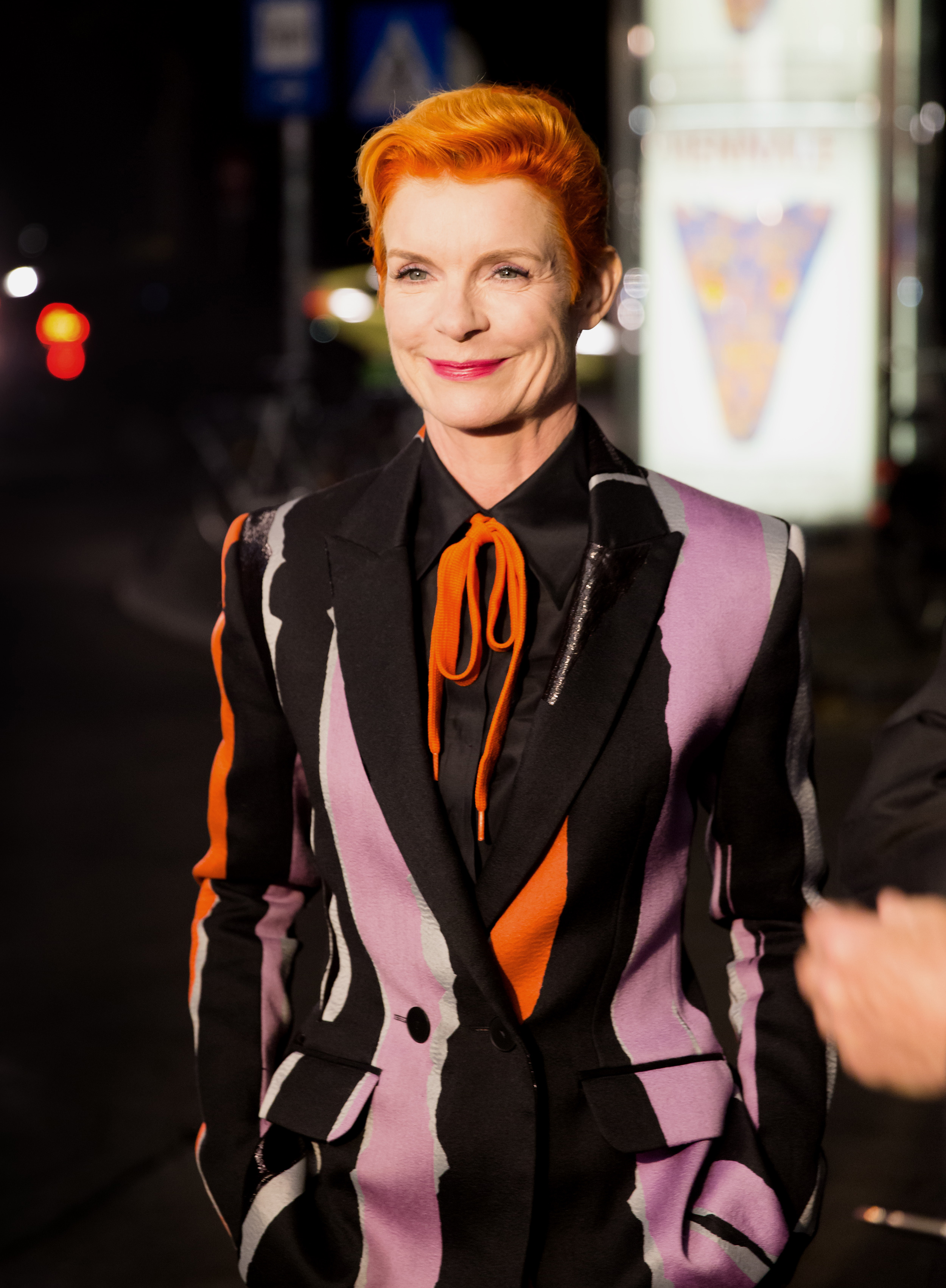Picture shows famous costume designer sandy powell